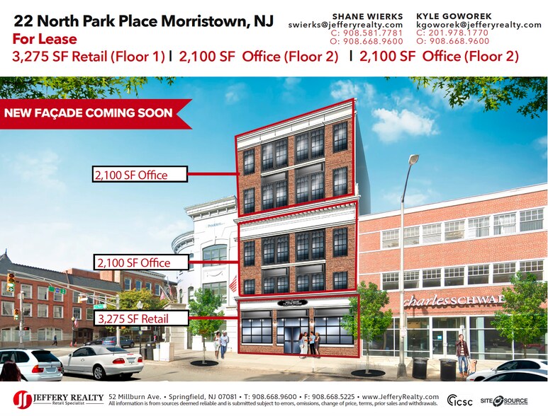 22 N Park Pl, Morristown, NJ for lease - Building Photo - Image 2 of 6