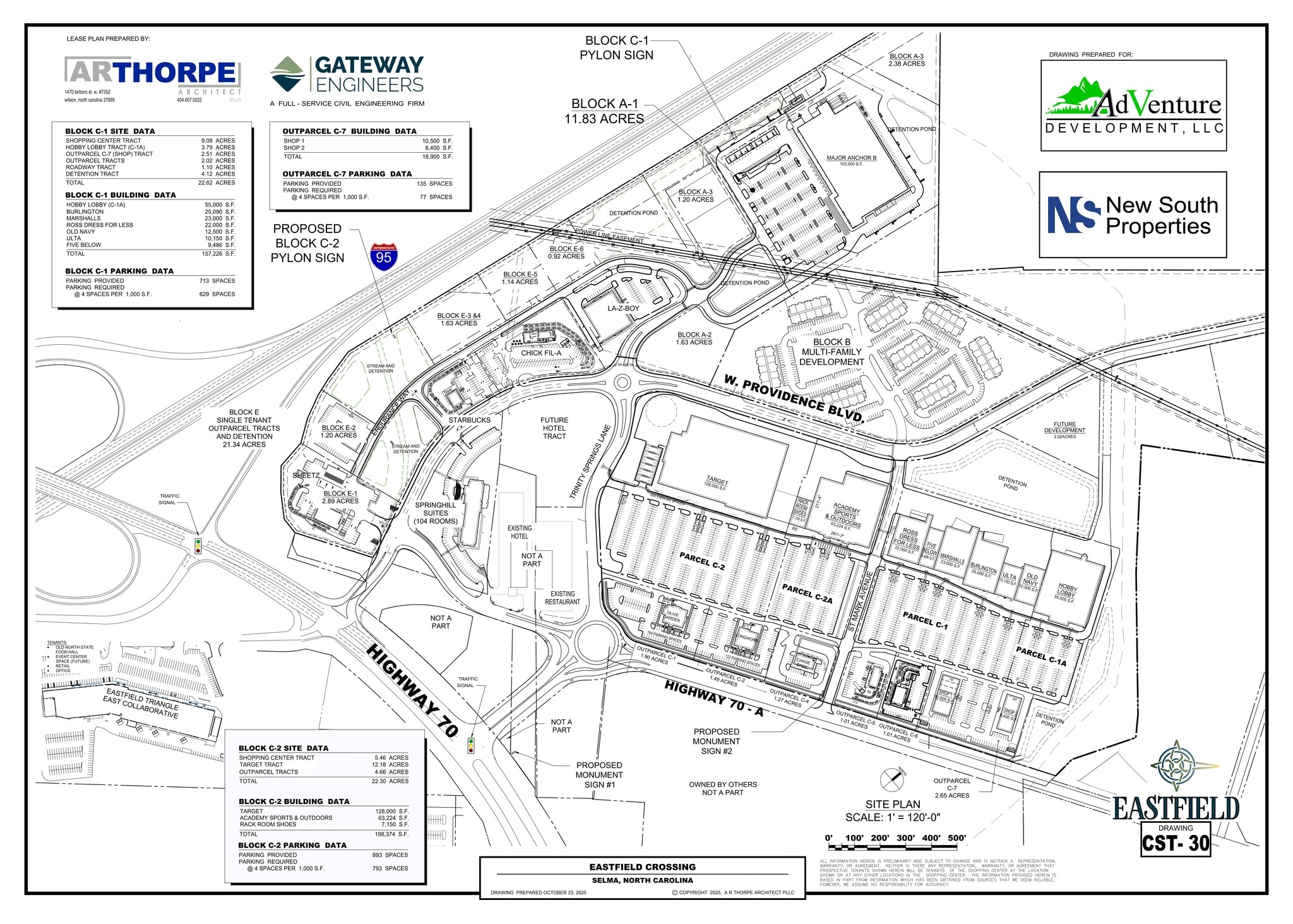 Intersection of I-95 & Hwy 70, Selma, NC for lease Site Plan- Image 1 of 1