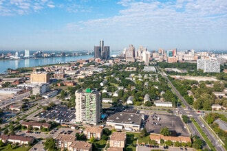 750 Chene St, Detroit, MI - AERIAL  map view