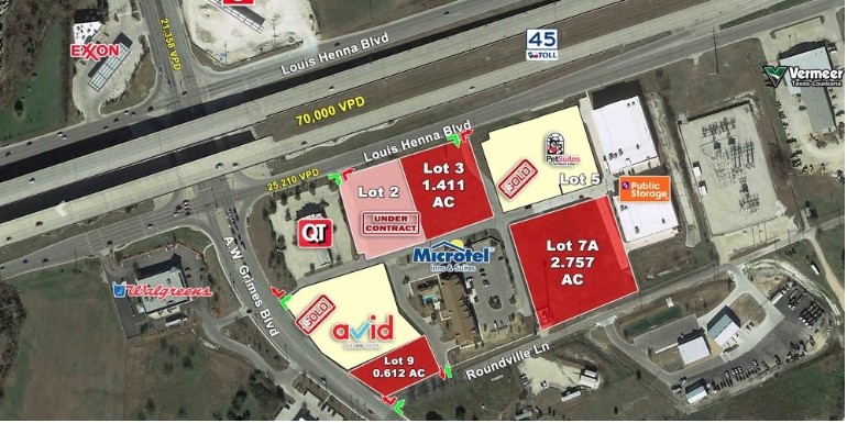 SH 45 & AW Grimes Blvd, Round Rock, TX for sale - Primary Photo - Image 1 of 1