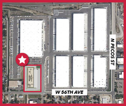 1762 W 56th Ave, Denver, CO - aerial  map view