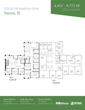 1091-1099 W Hawthorn Dr, Itasca, IL for lease Floor Plan- Image 2 of 2