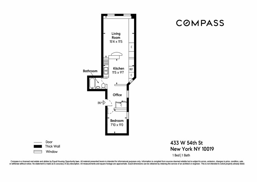 433 West 54st St - 5 sponsor units portfolio of 2 properties for sale on LoopNet.com - Floor Plan - Image 2 of 12