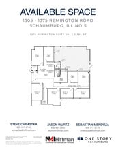 1305 Remington Rd, Schaumburg, IL for lease Floor Plan- Image 1 of 2