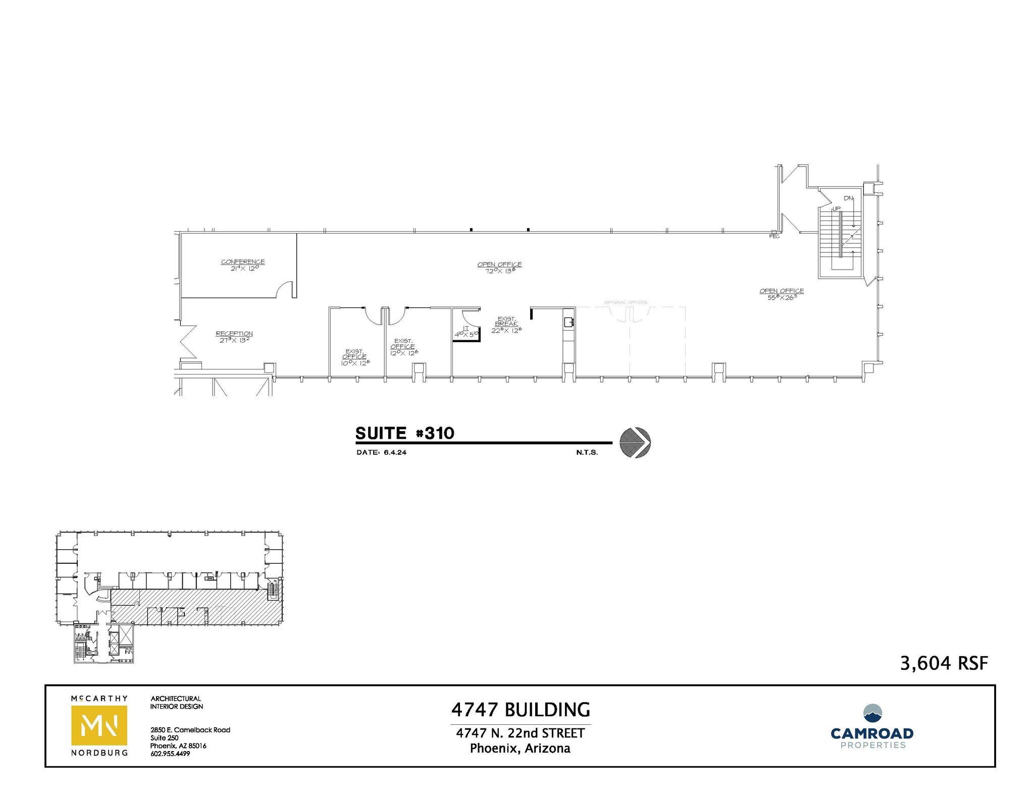 4747 N 22nd St, Phoenix, AZ for lease Floor Plan- Image 1 of 4