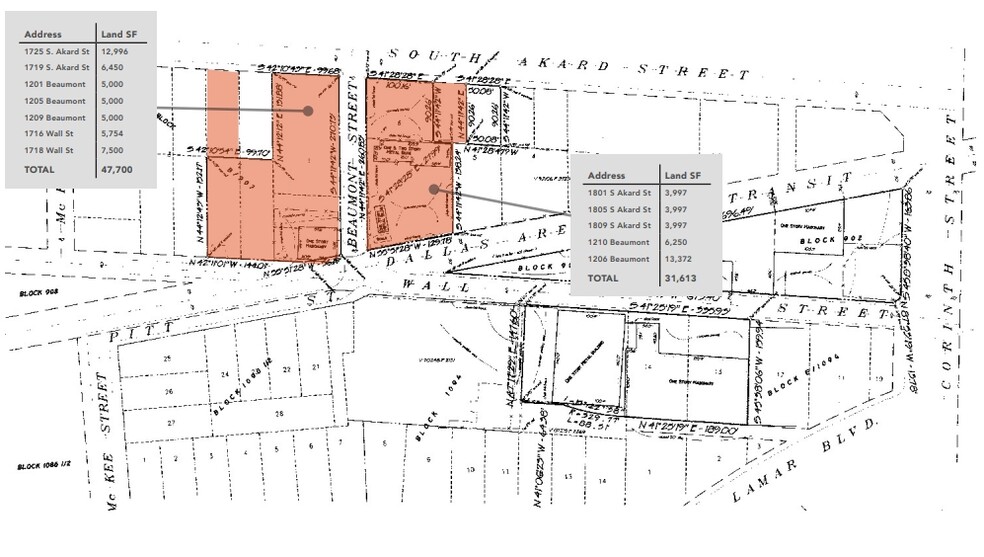 1725 S Akard St, Dallas, TX for sale - Plat Map - Image 3 of 3