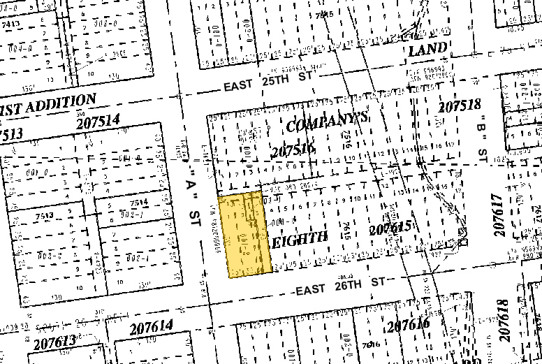 101 E 26th St, Tacoma, WA for lease - Plat Map - Image 2 of 17