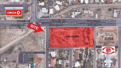 4125 E Baseline Rd, Phoenix, AZ - AERIAL  map view - Image1