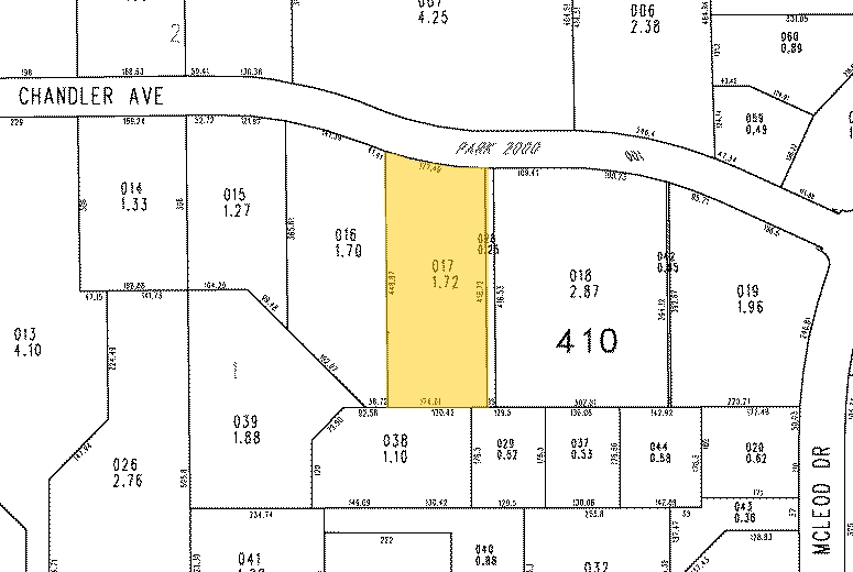 2565 E Chandler Ave, Las Vegas, NV for lease - Plat Map - Image 2 of 3
