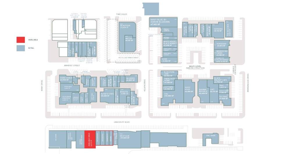 2513-2521 University Blvd, Houston, TX for lease - Site Plan - Image 3 of 5