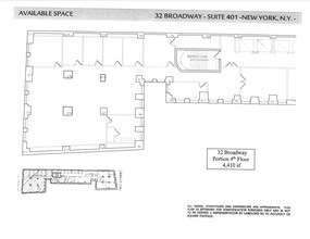 32 Broadway, New York, NY for lease Floor Plan- Image 1 of 1