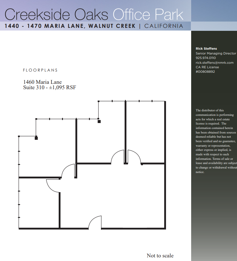 1440 Maria Ln, Walnut Creek, CA for lease Floor Plan- Image 1 of 1