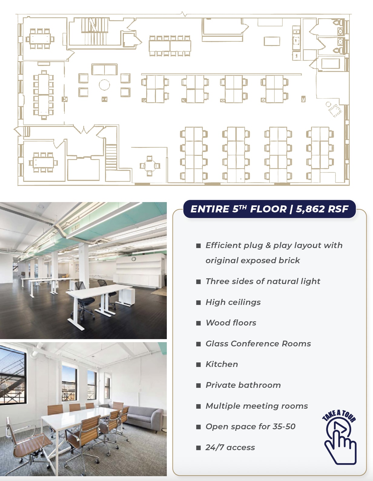 116 W Houston St, New York, NY for lease Floor Plan- Image 1 of 1