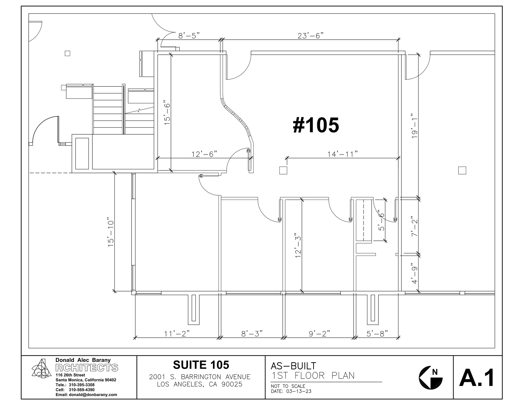 2001 S Barrington Ave, Los Angeles, CA for lease Site Plan- Image 1 of 1