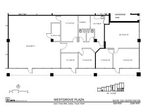4222 Trinity Mills Rd, Dallas, TX for lease Floor Plan- Image 1 of 1