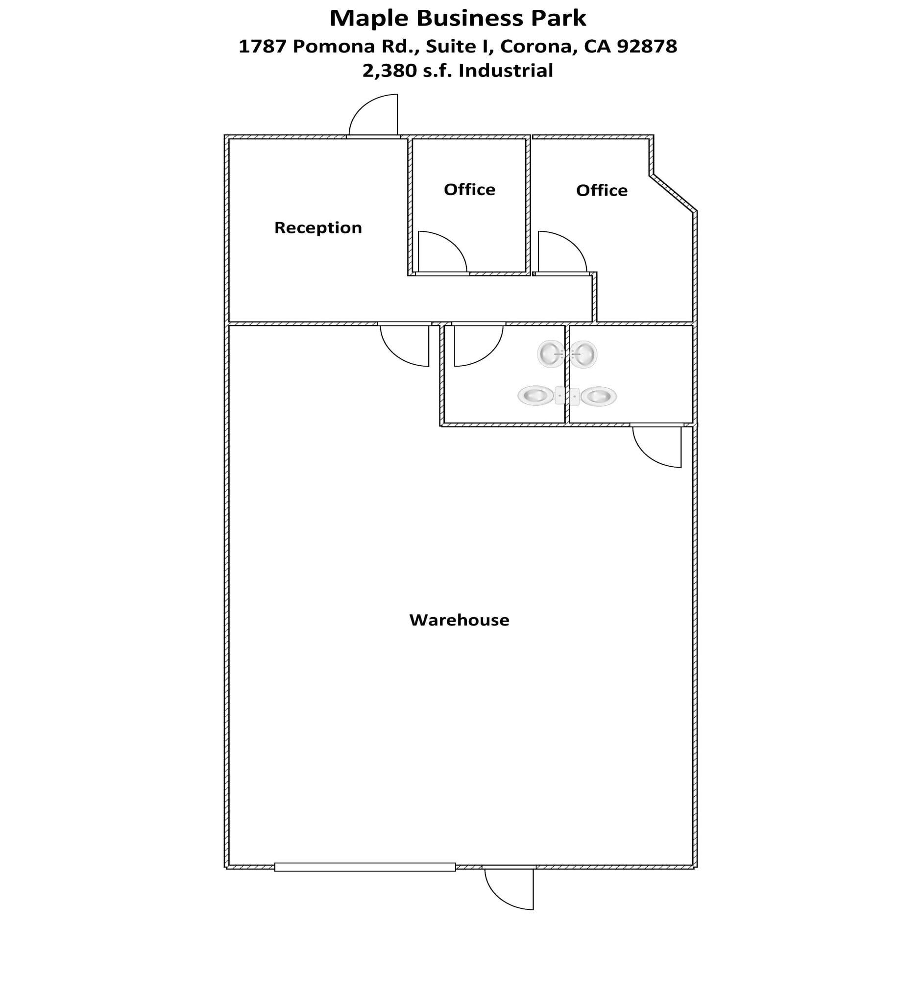 127 Business Center Dr, Corona, CA for lease Floor Plan- Image 1 of 1