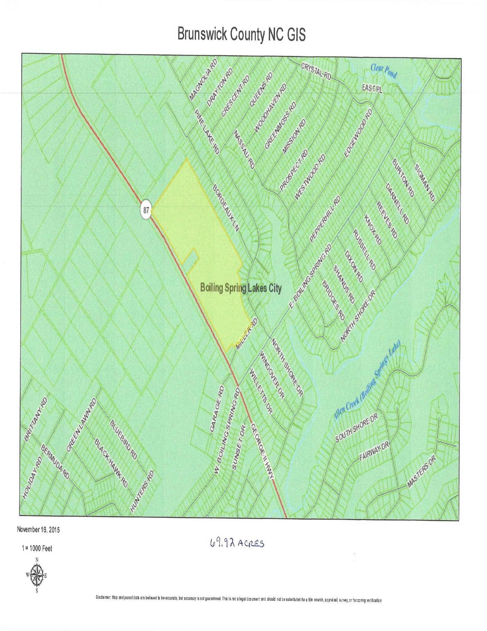 1234 II Hwy, Boiling Spring Lakes, NC 28641 Land for Sale
