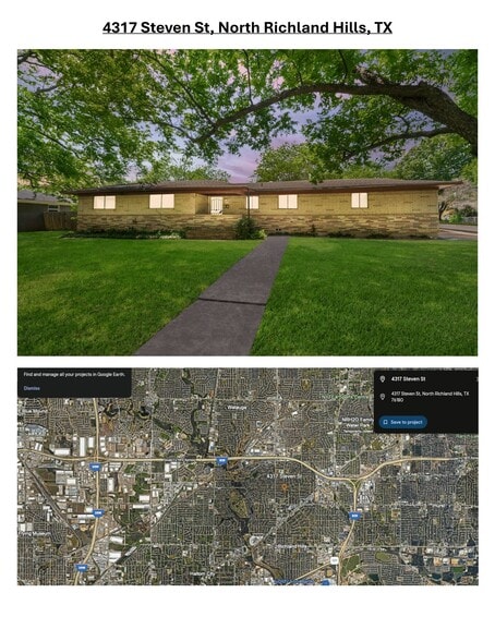 4317 Steven St, North Richland Hills, TX for sale - Primary Photo - Image 1 of 1