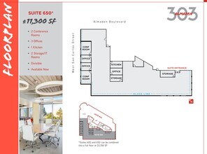 303 Almaden Blvd, San Jose, CA for lease Floor Plan- Image 1 of 1