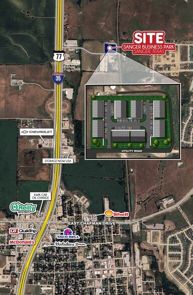 TBD Utility Rd, Sanger, TX for lease - Building Photo - Image 3 of 4