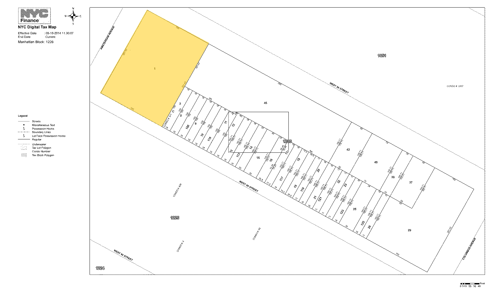 721-739 Amsterdam Ave, New York, NY for sale Plat Map- Image 1 of 1