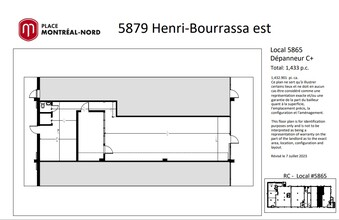 5805-5879 Boul Henri-Bourassa E, Montréal, QC for lease Typical Floor Plan- Image 2 of 3