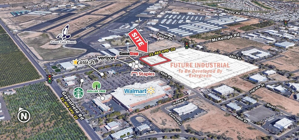 SE McKellips Rd & Greenfield Rd, Mesa, AZ for sale - Building Photo - Image 1 of 2