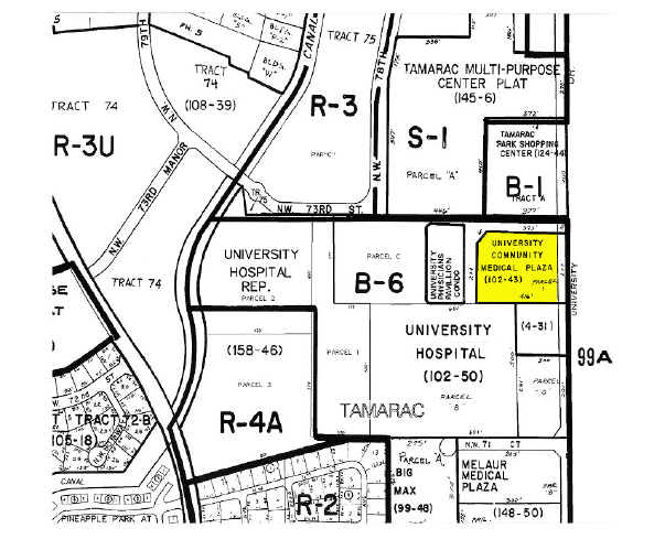 7401 N University Dr, Tamarac, FL for sale - Plat Map - Image 2 of 12