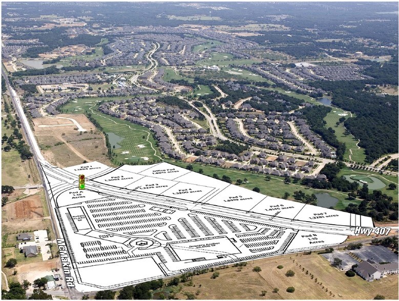 McMakin Rd & Justin Rd, Lantana, TX for sale - Aerial - Image 1 of 1