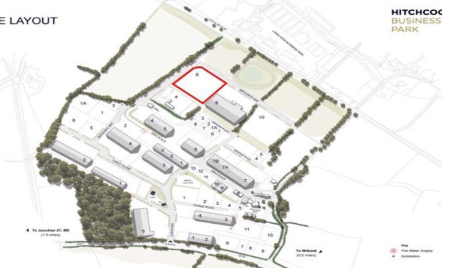 Anthonys Way, Cullompton for lease Site Plan- Image 1 of 1