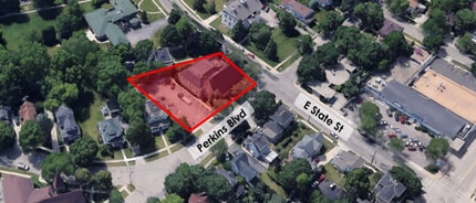 125 E State St, Burlington, WI - AERIAL  map view