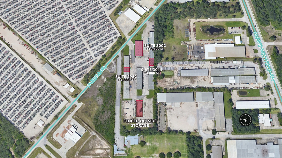 2940-3014 Farrell Rd, Houston, TX for lease - Aerial - Image 1 of 14