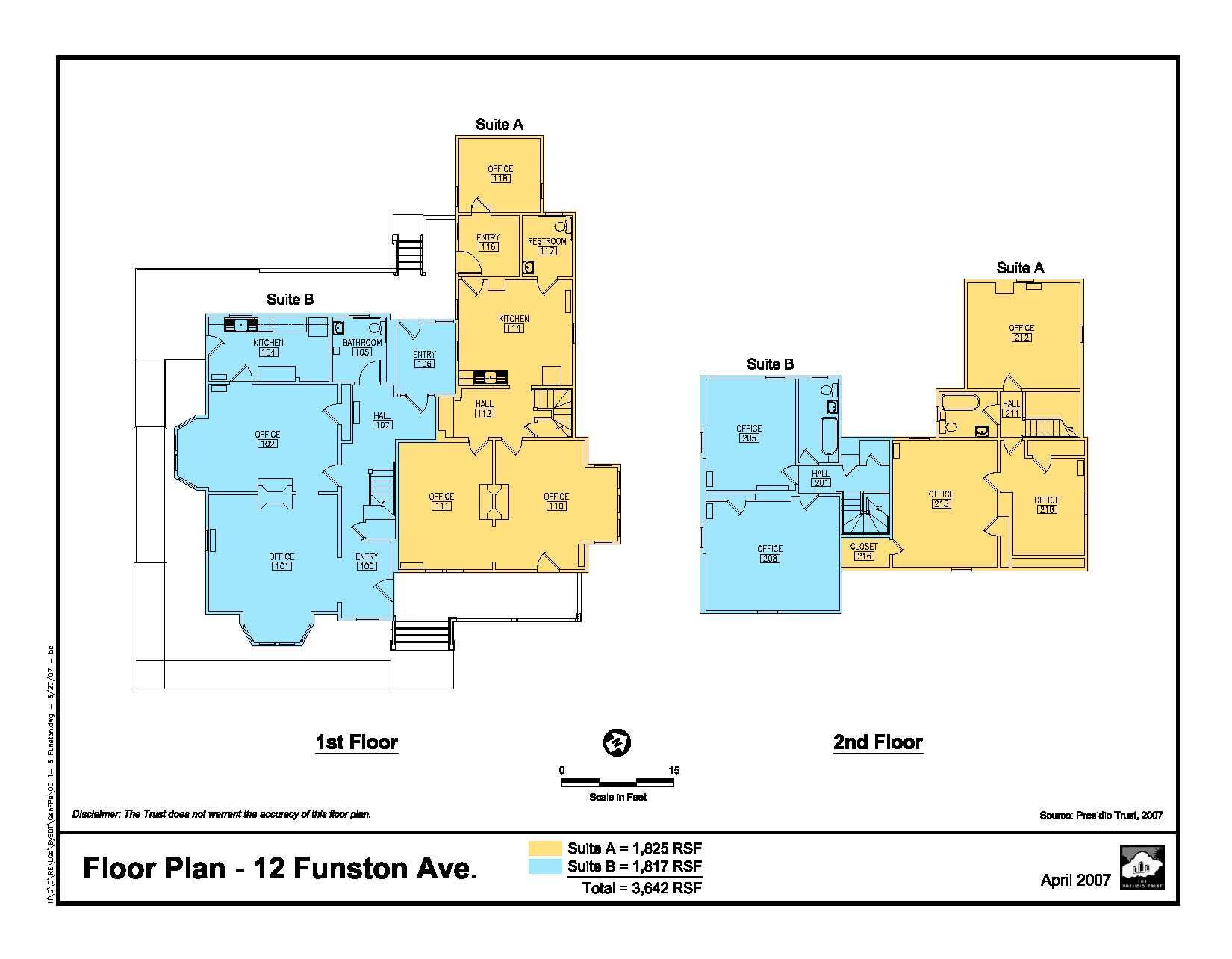 12 Funston Ave, San Francisco, CA for lease Floor Plan- Image 1 of 13