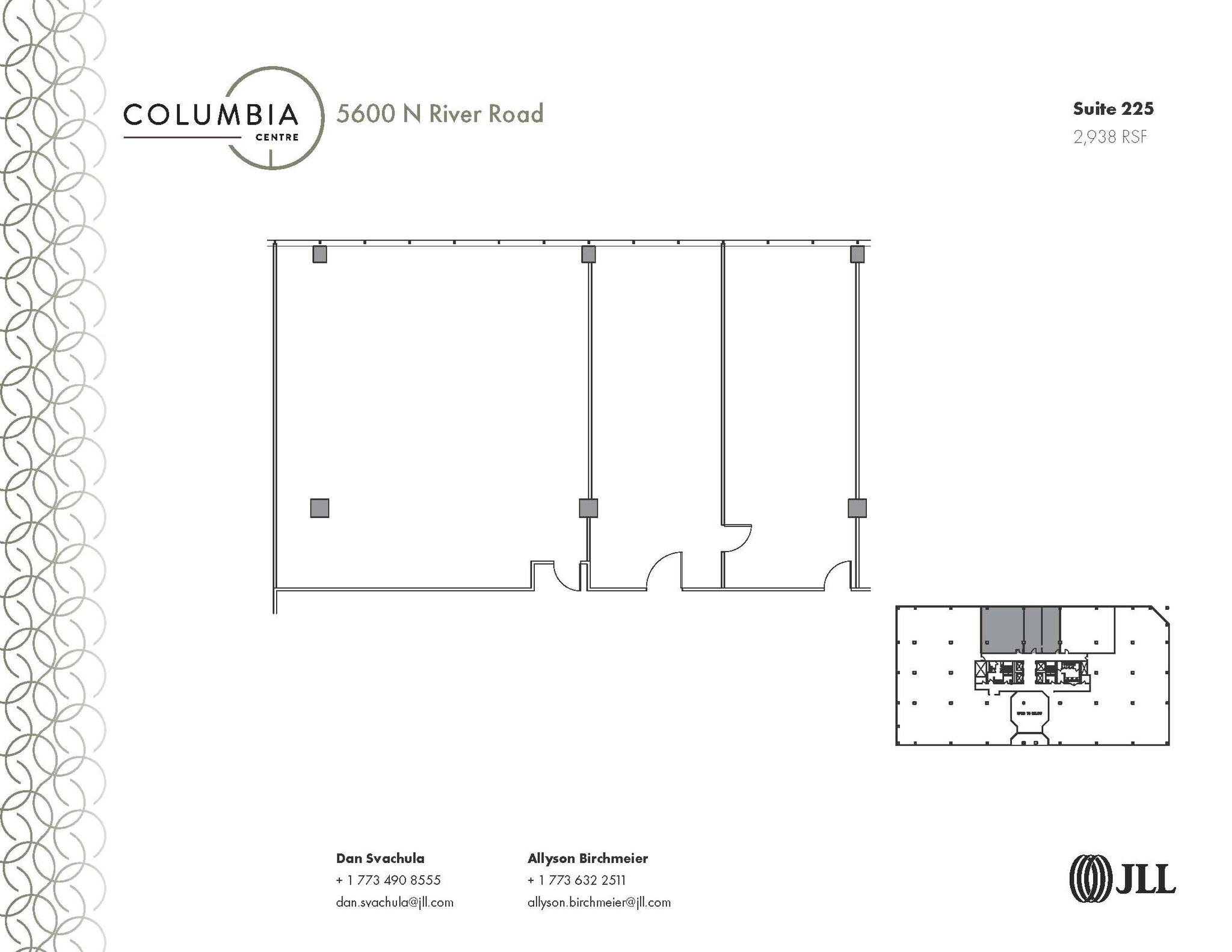 5600 N River Rd, Rosemont, IL for lease Floor Plan- Image 1 of 1