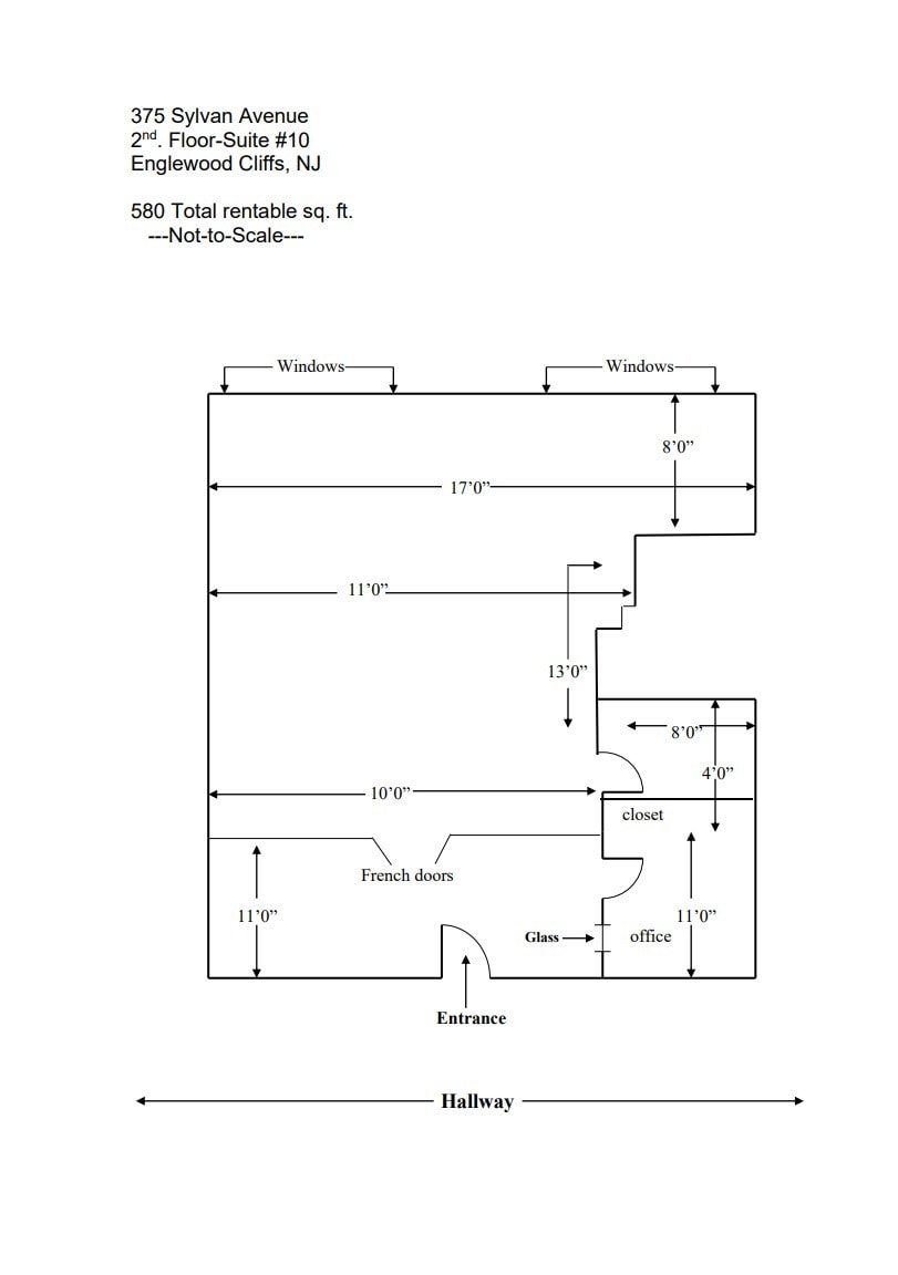 375 Sylvan Ave, Englewood Cliffs, NJ for lease Floor Plan- Image 1 of 1