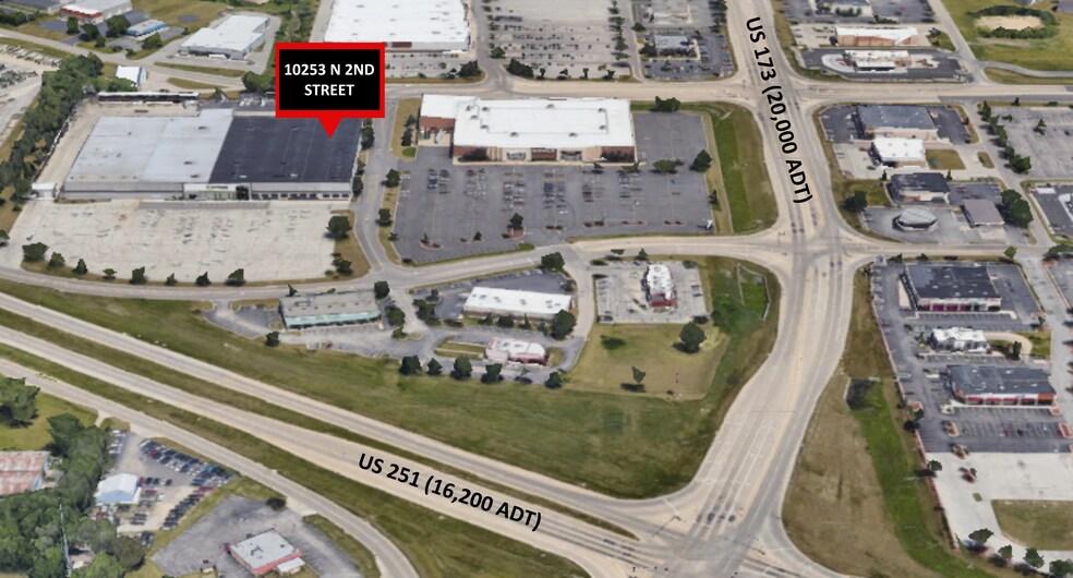 10253 N 2nd St, Machesney Park, IL for sale - Aerial - Image 1 of 1