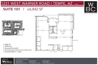 1121 W Warner Rd, Tempe, AZ for lease Floor Plan- Image 1 of 1