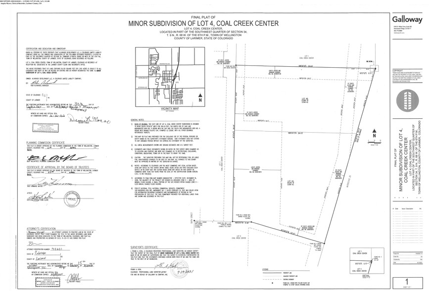 6th St & Roosevelt Ave, Wellington, CO for sale - Plat Map - Image 2 of 2