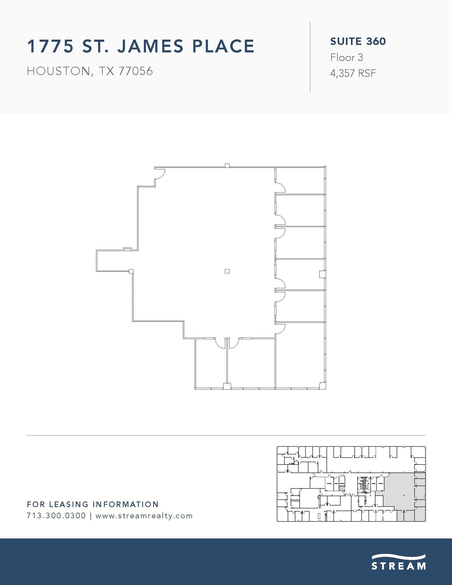 1775 St James Pl, Houston, TX for lease Floor Plan- Image 1 of 1