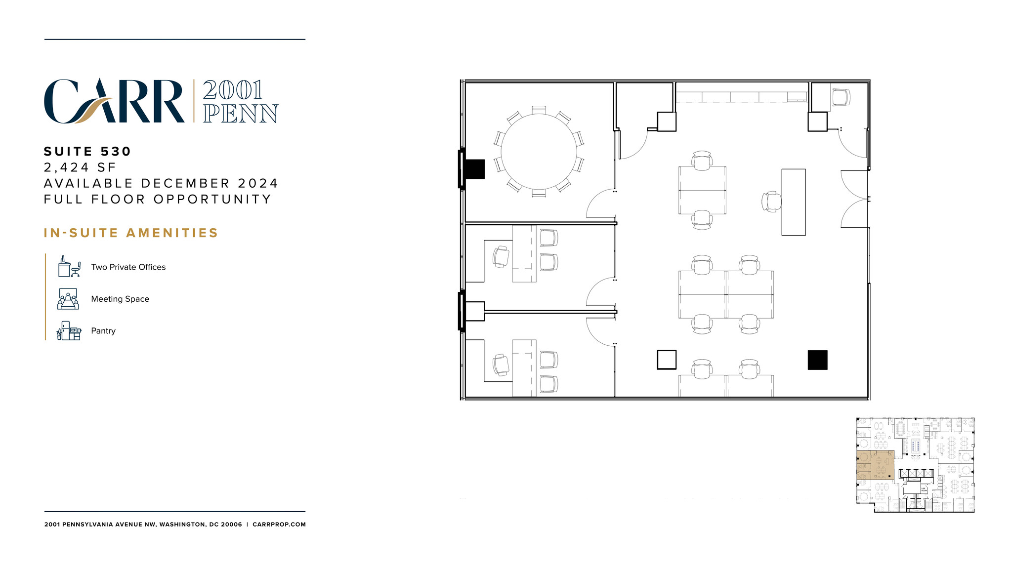 2001 Pennsylvania Ave NW, Washington, DC for lease Floor Plan- Image 1 of 2