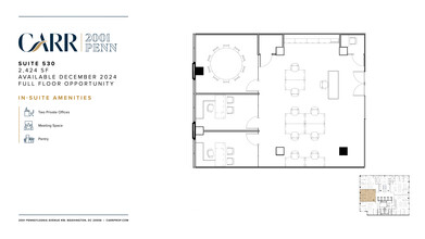 2001 Pennsylvania Ave NW, Washington, DC for lease Floor Plan- Image 1 of 2