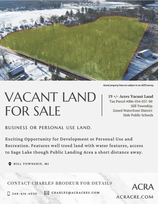 More details for N. Sage Lake Rd., Hale, MI - Land for Sale