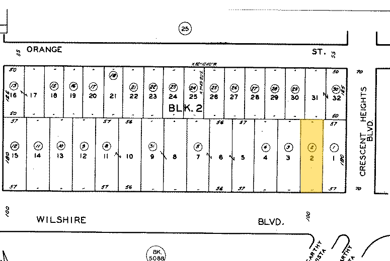 6305-6307 Wilshire Blvd, Los Angeles, CA for lease - Plat Map - Image 2 of 11