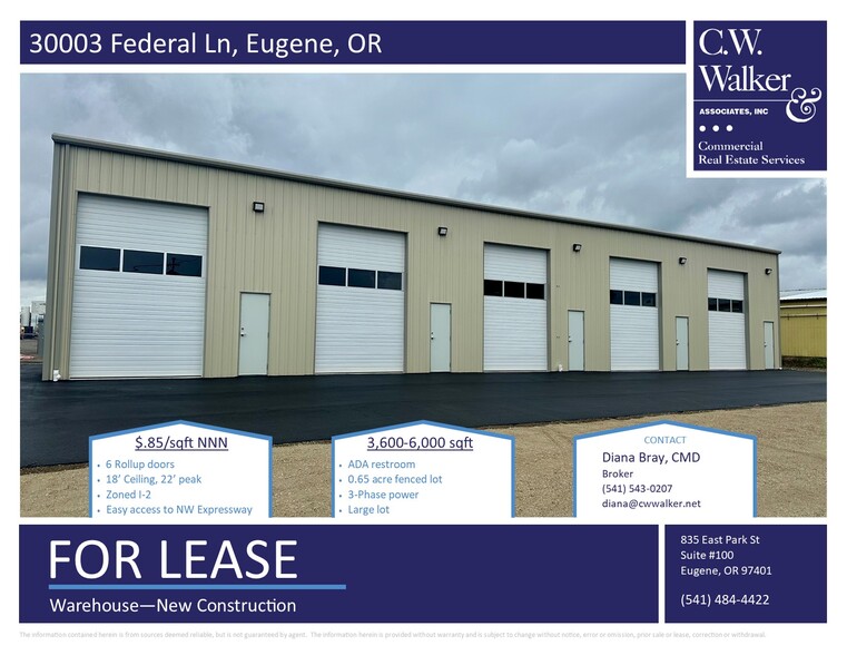 30003 Federal Ln, Eugene, OR for lease - Building Photo - Image 1 of 8