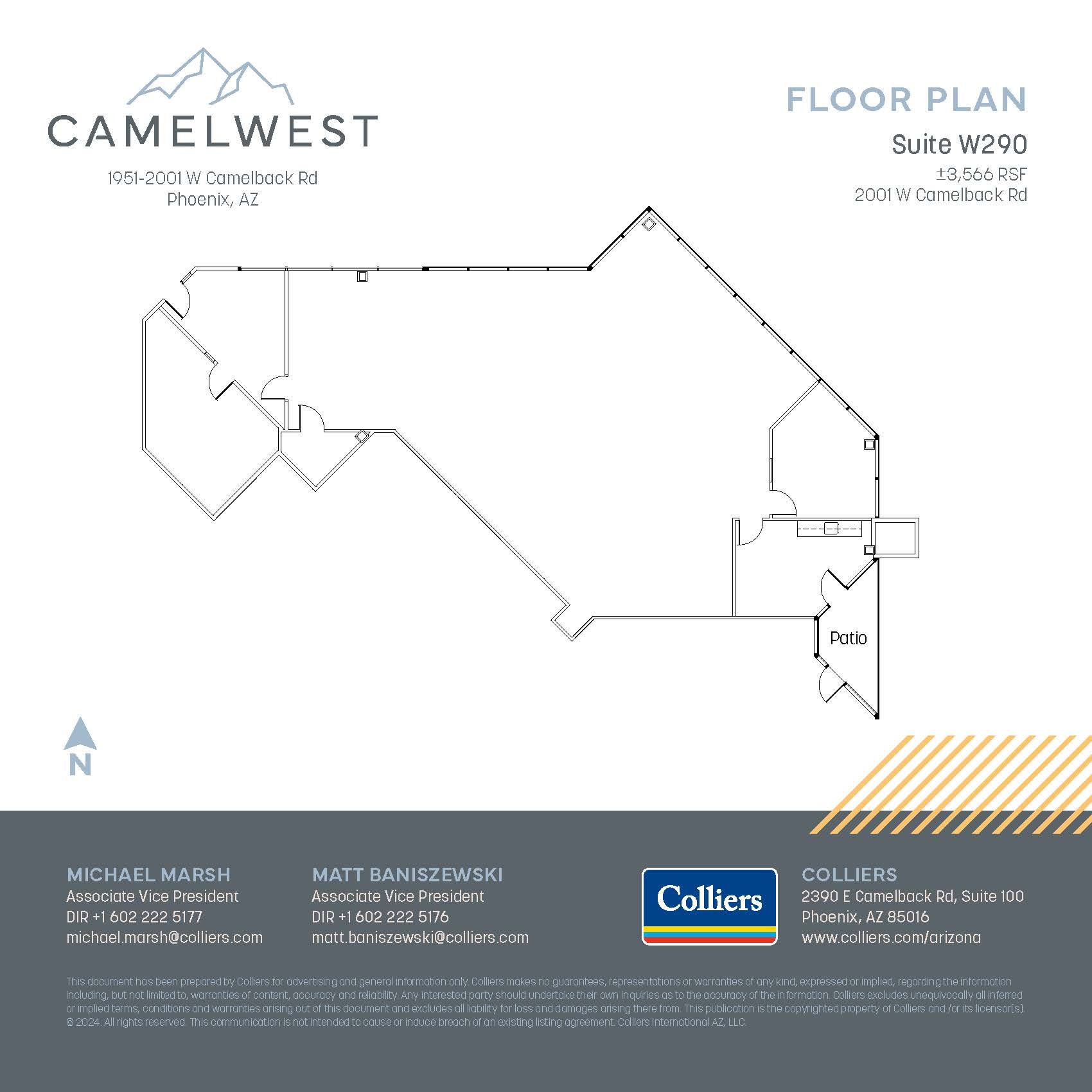 2001 W Camelback Rd, Phoenix, AZ for lease Floor Plan- Image 1 of 1