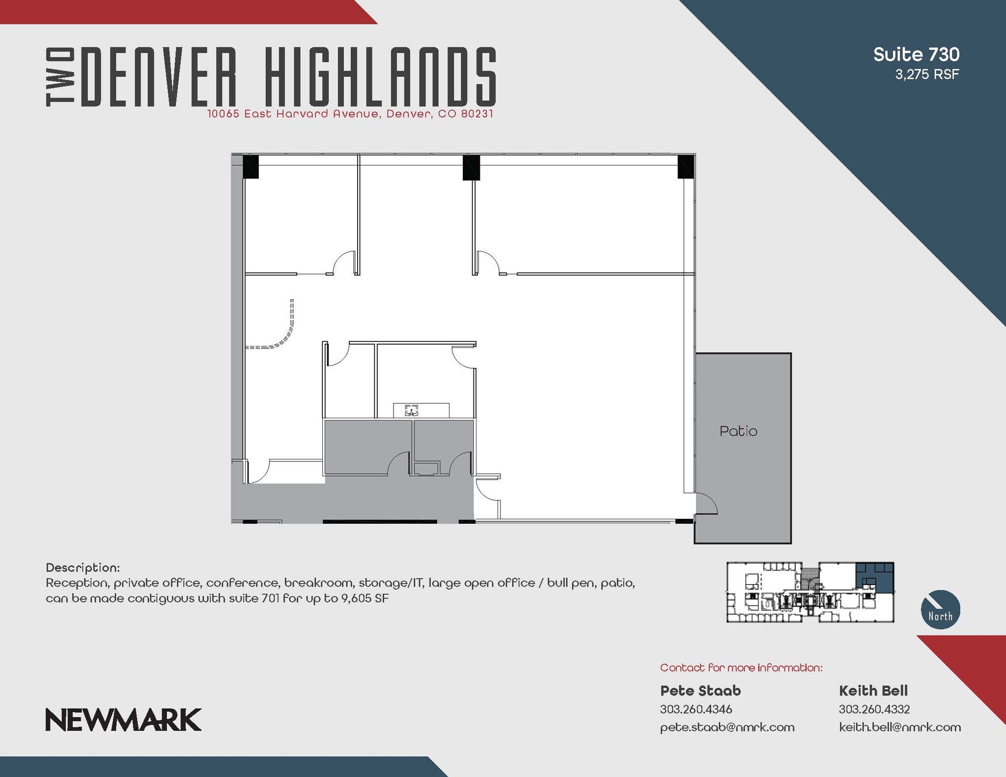 10375 E Harvard Ave, Denver, CO for lease Floor Plan- Image 1 of 1