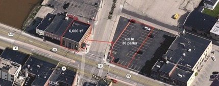 1245 Main St, Green Bay, WI - AERIAL  map view