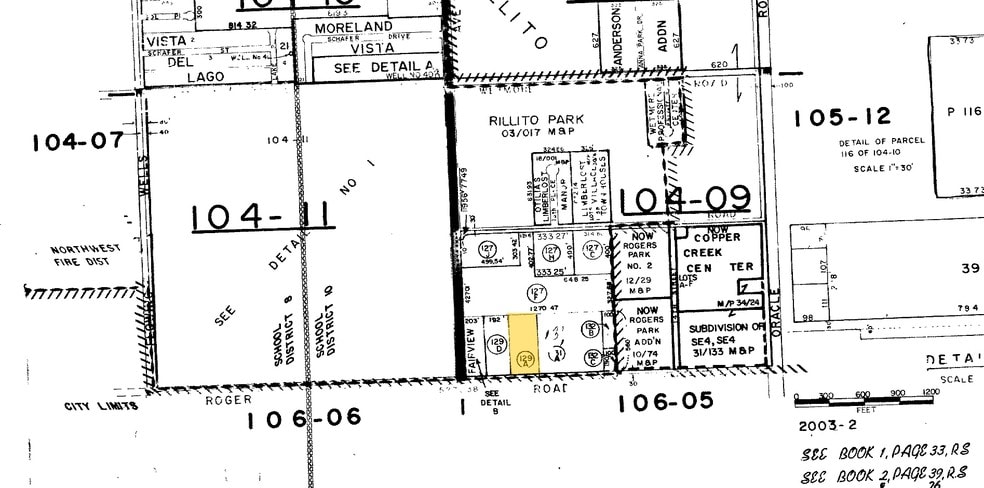 822 W Roger Rd, Tucson, AZ for lease - Plat Map - Image 2 of 2