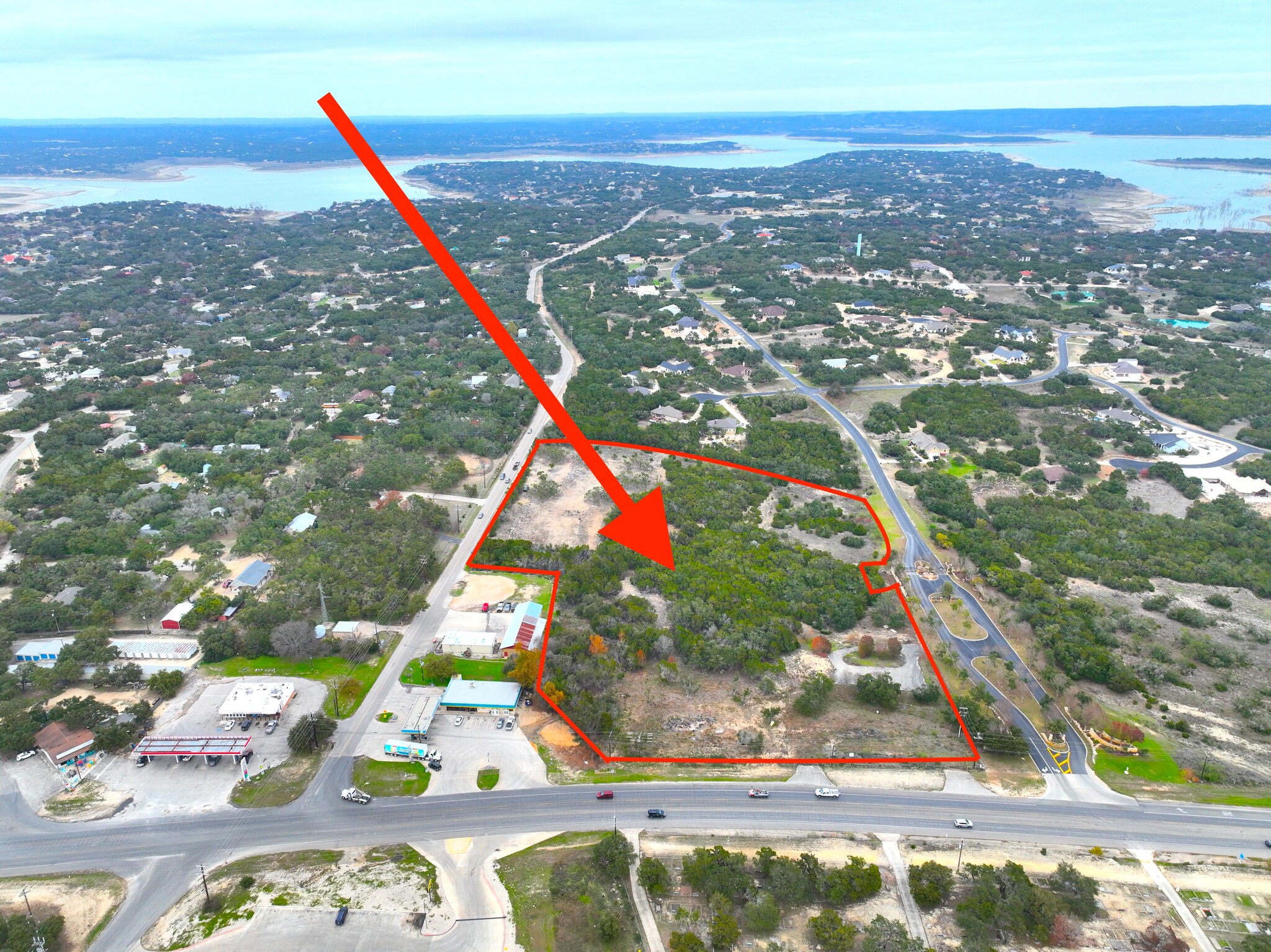 FM 2673 & Ensenada Dr, Canyon Lake, TX for sale Aerial- Image 1 of 7