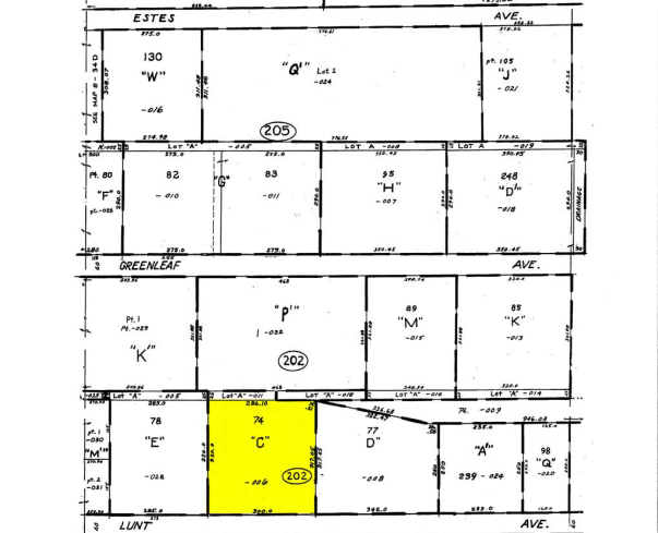 1250-1260 Lunt Ave, Elk Grove Village, IL for lease - Plat Map - Image 2 of 5